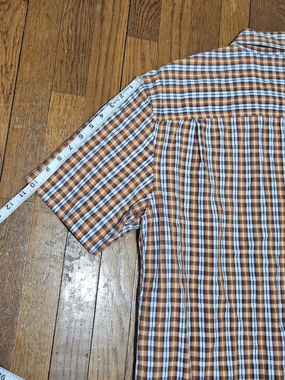 Timberland Men's  Short Sleeve Plaid Button Down Shirt 100% Cotton/size S - Picture 13 of 13